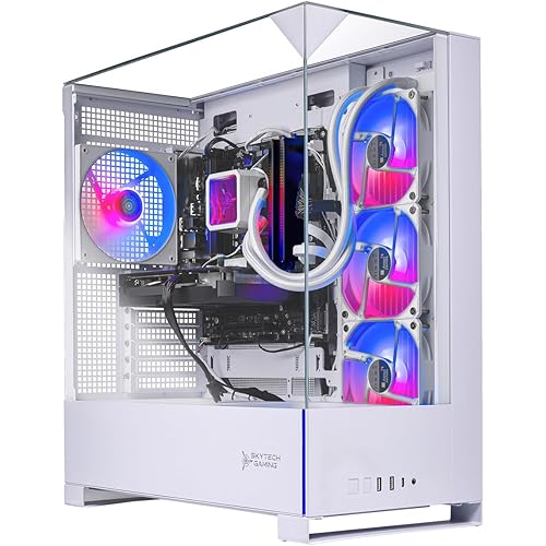 Skytech Gaming Archangel 5 Gaming PC, Intel i7 14700F 2.1GHz, NVIDIA RTX 5060 Ti 16GB, 1TB Gen4 NVMe SSD, 32GB DDR5 RAM 6000, 750W Gold PSU, 360 ARGB AIO, Wi-Fi, Win 11, Desktop