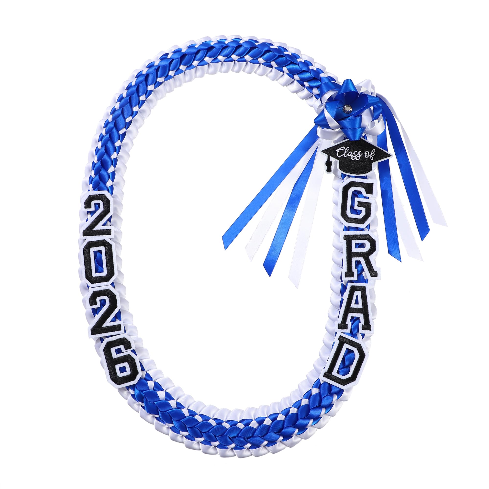 Erligo Graduation Leis 2026 Ribbon Leis for Graduation, Class of 2026 Graduation Necklace for High School College Graduation DIY Decors Party Supplies