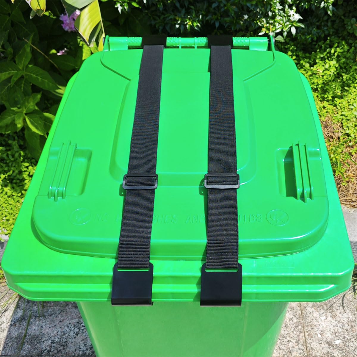 Amazon.com: JFOMOYGI 2PCS Metal Double-Claw Trash Can Lock Strap