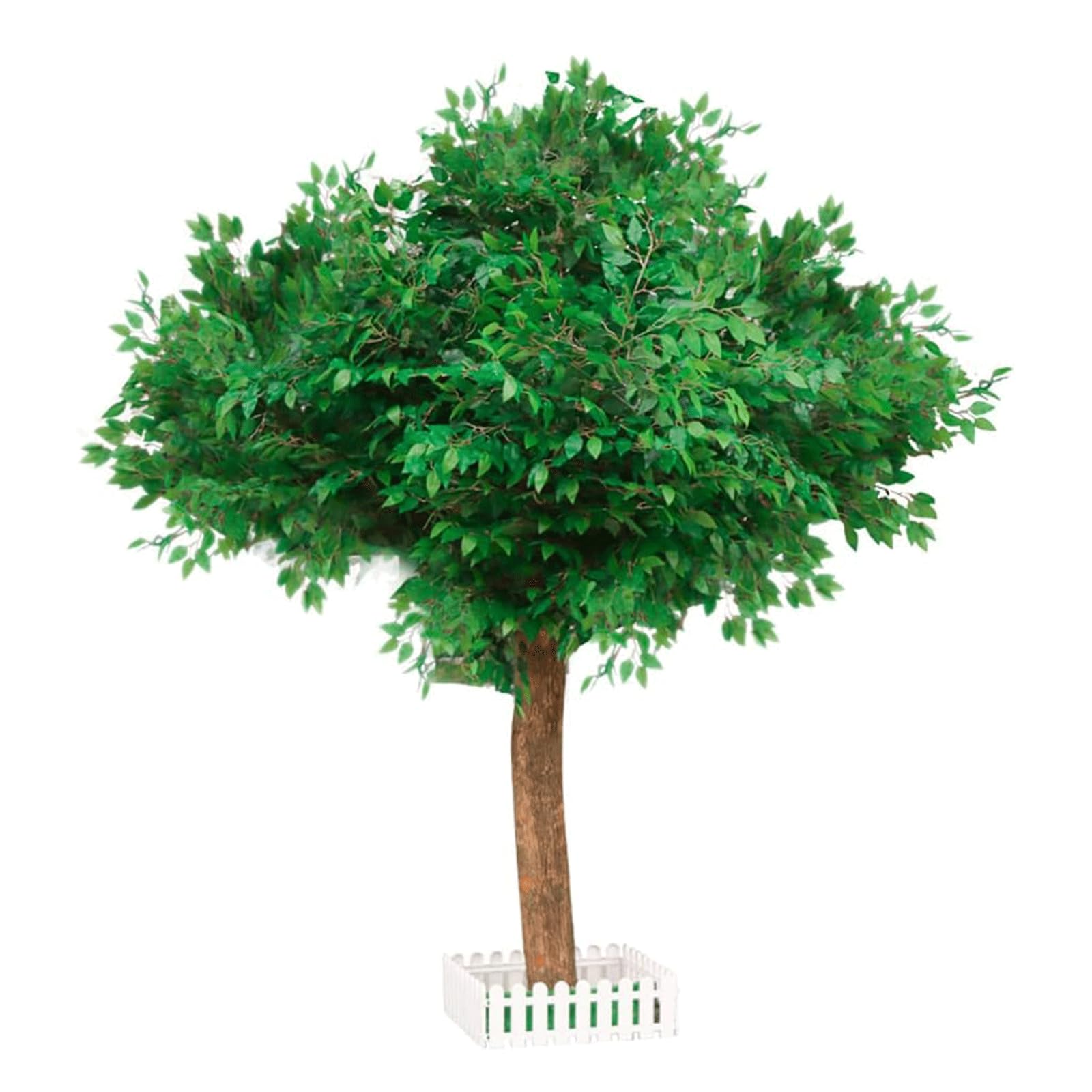GLJTUO fake tree Artificial Trees Simulation Banyan Tree 150cm/4.9ft Tall Fake Tree For Hotel Shopping Mall Wishing Tree Artificial Plants Realistic Design