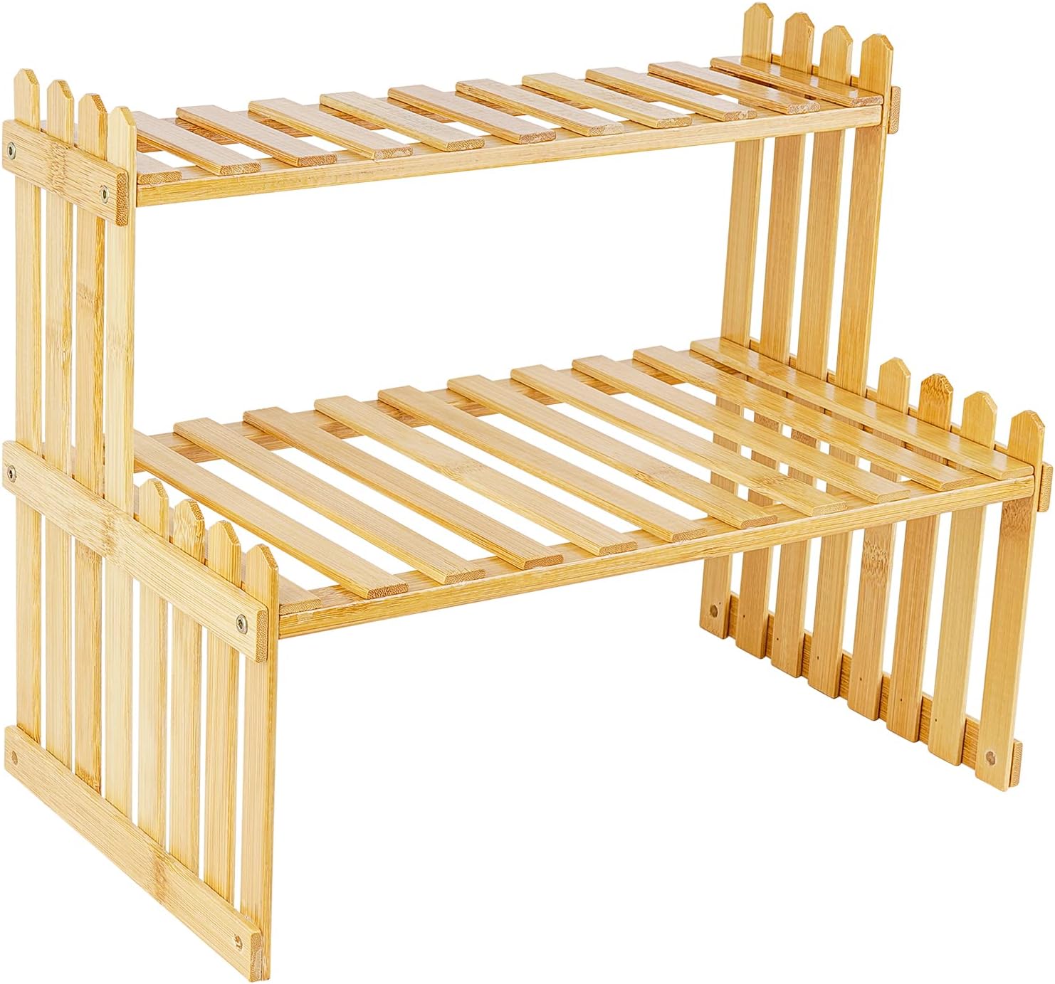 SHIDOWBamboo Shelf, Desktop Organizer for Letter, A4 Paper, FIle, Horizontal File Holder, Office Supplies Storage Holder onDesk, Tabletop 13.7 x 11.8 x 9.84 inches