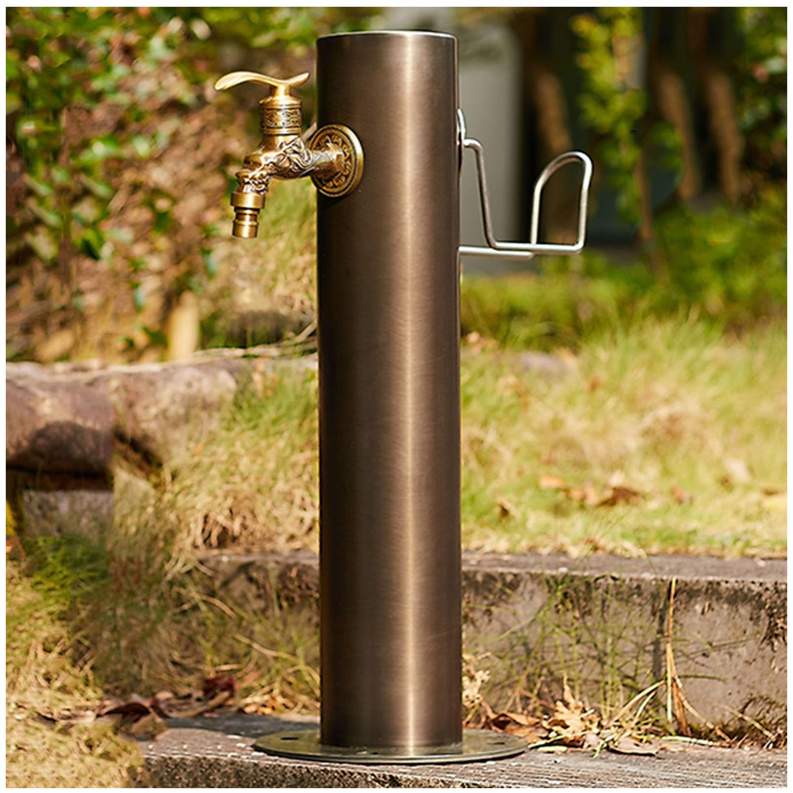 XDLEDMKIZ Water Spigot,Faucet Water Column,Freestanding Outdoor Faucet Water Column, Garden Watering Fountain Hydrant, Freeze-Proof Spigot, Landscape