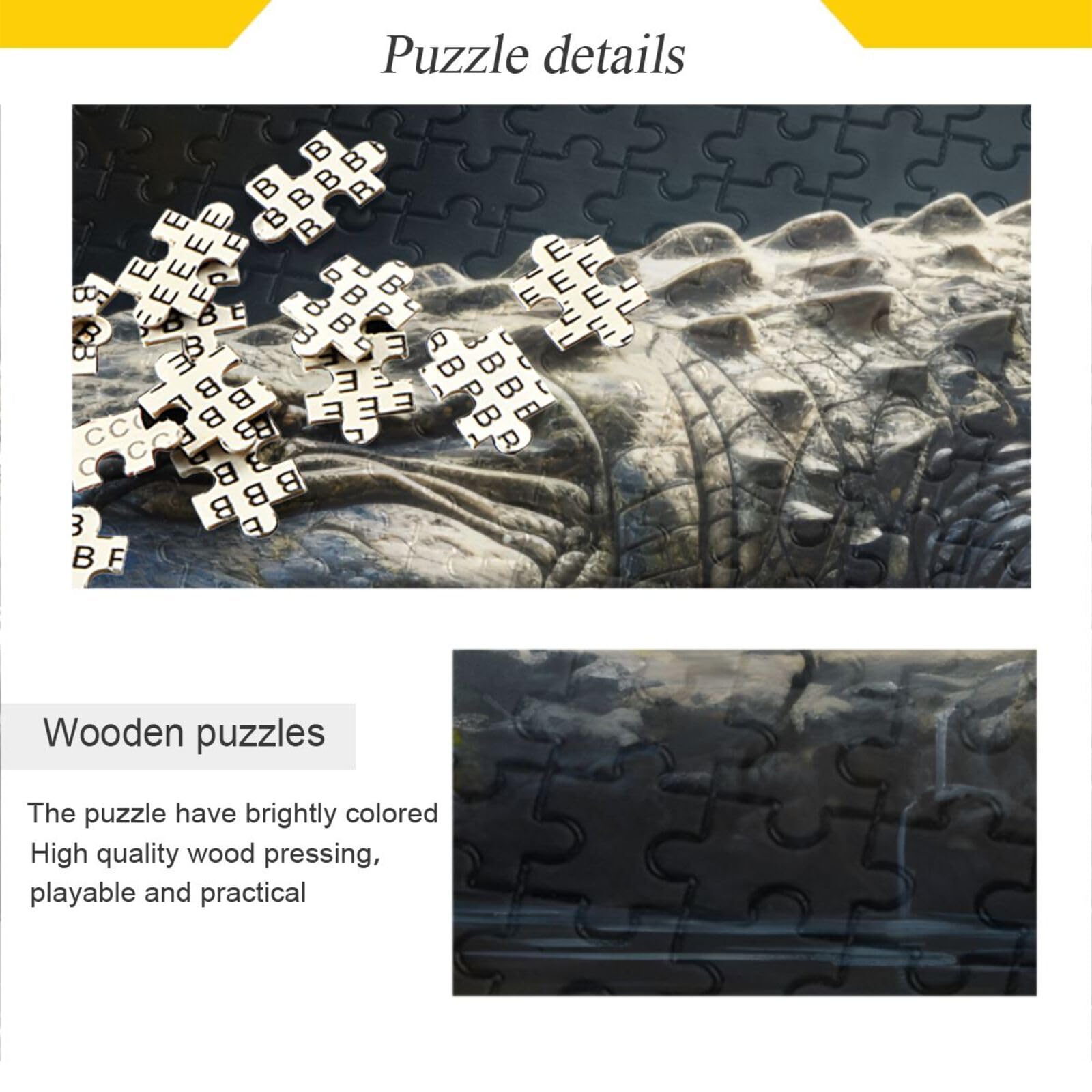 Amazon.com: WOIWB Jigsaw Puzzle 1000 Pieces Adults Pool Crocodile
