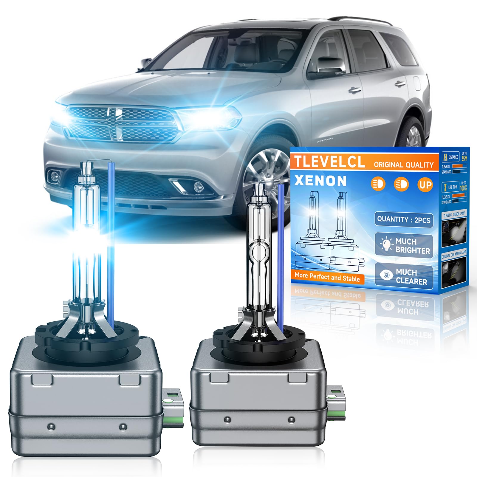 Photo 1 of TLEVELCL HID Xenon Headlight Bulbs for Dodge Durango 2014-2020
