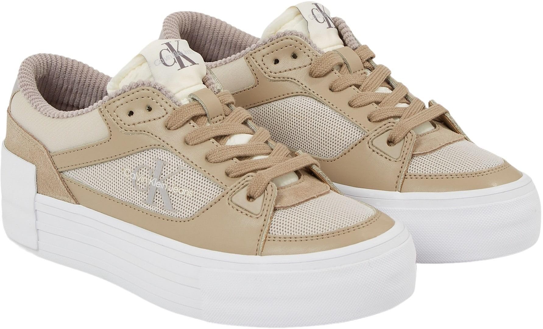 Calvin Klein Jeans Mujer Sneaker vulcanizada Bold Vulc Flat Laceup Zapatillas