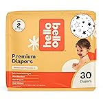 Hello Bello Diapers, Size 2 (10-16 lbs) Superstars, 30 Count of Premium Disposable Baby Diapers, Hypoallergenic with Soft, Cloth-Like Feel