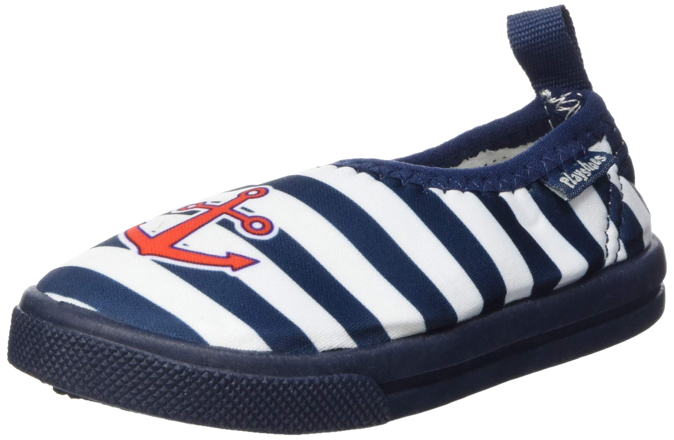 Playshoes Uv-Schutz Aqua-Slipper Maritim, Unisex Kids’ Water Shoes, (Marine/Weiß 171), 6 UK (22/23 EU)