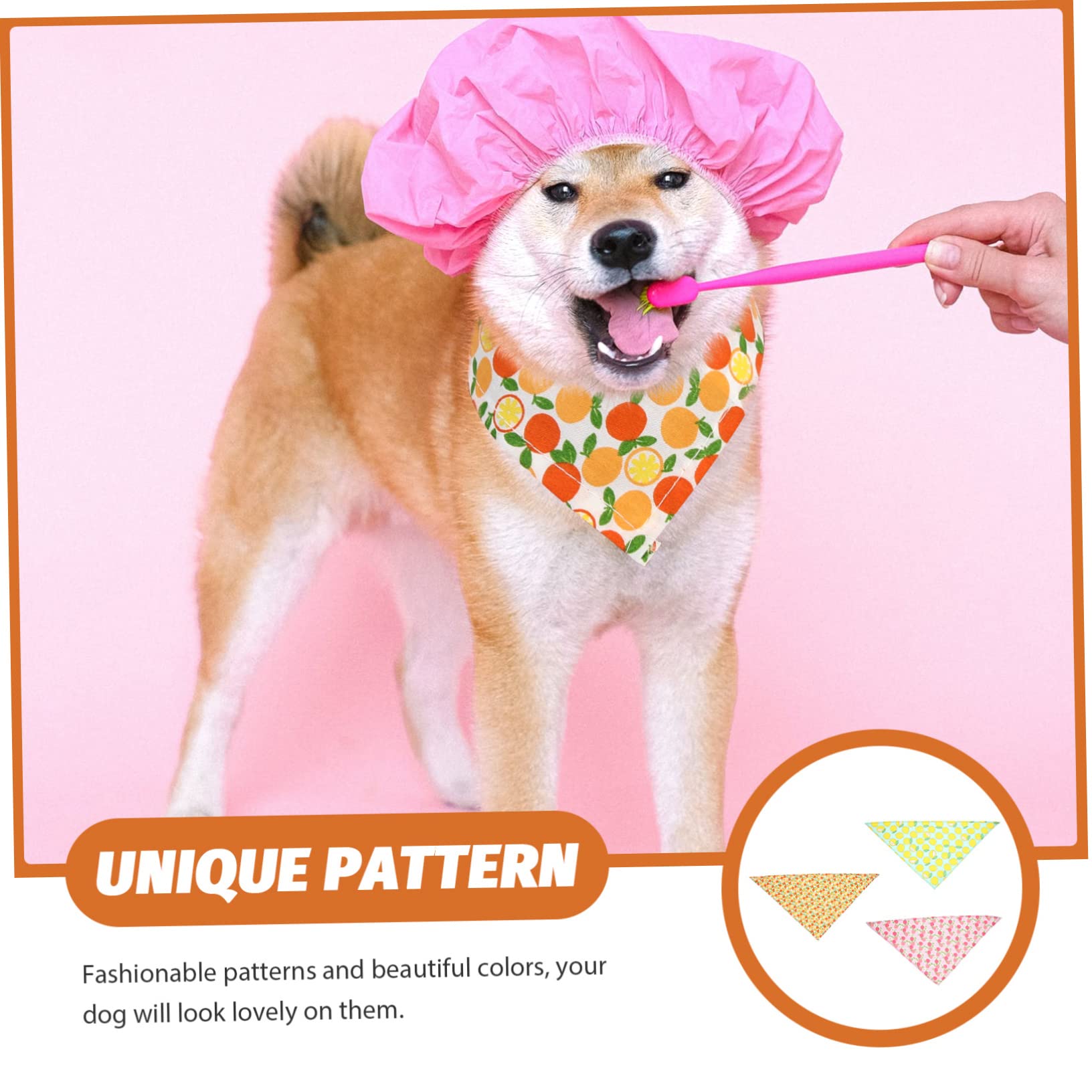 INOOMP 12stücke Niedliche Haustierschals Aus Atmungsaktive Und Tragbare Hundebandanas Und Zitrone Perfektes Accessoire Für Hunde Und Katzen
