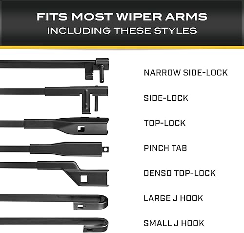 Miniatura 3 de Cat C2.0 - Limpiaparabrisas de repuesto para automóvil, resistente con diseño de haz de alta calidad, goma sin rayas, limpieza silenciosa y