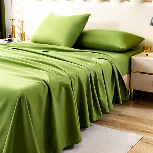 Miniatura 2 de Bedlifes Juego de sábanas tamaño Queen, sábanas ultrasuaves, lujosas, transpirables, con 16 bolsillos profundos, sábanas de microfibra egipcia