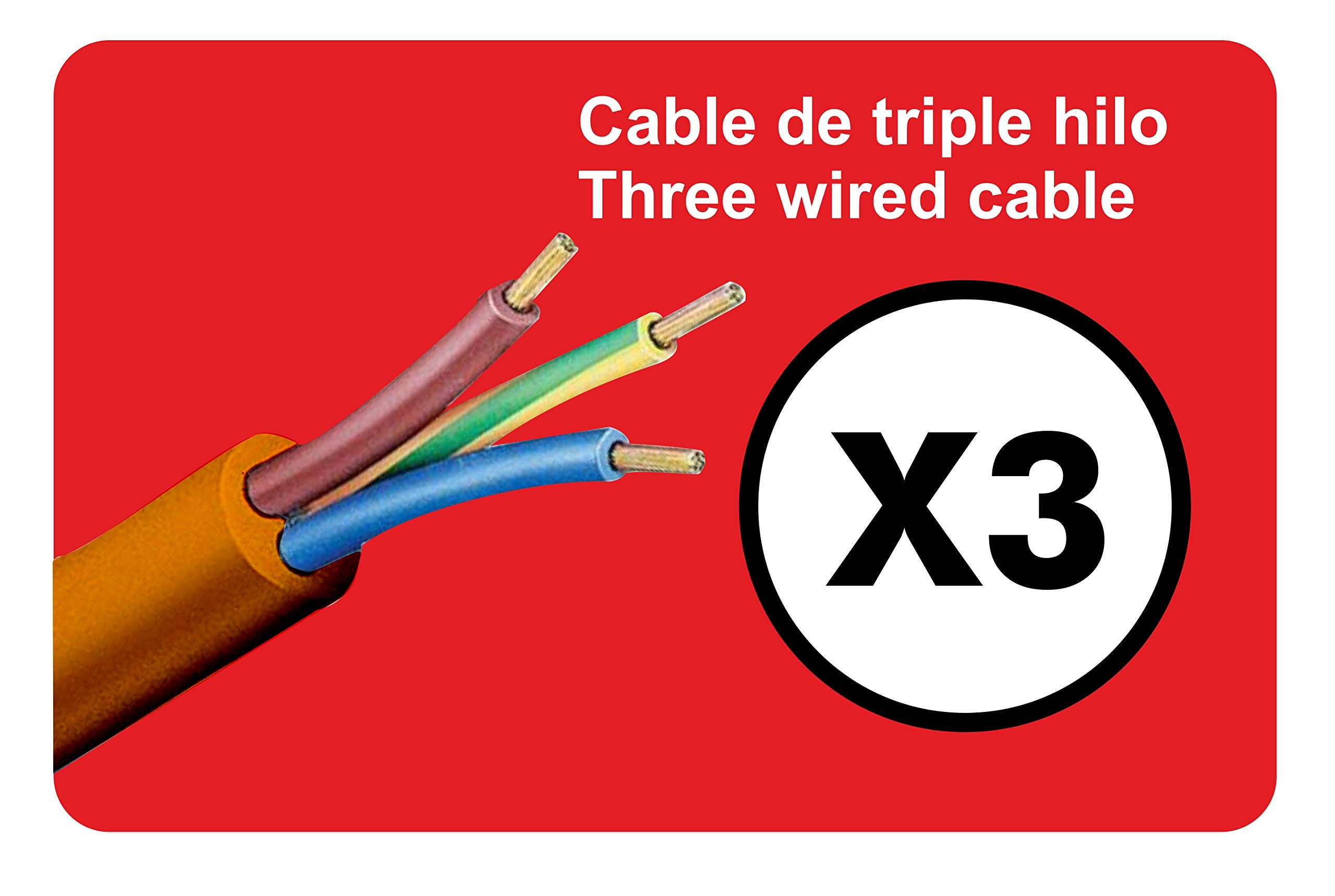 Silver Electronics 9211 przedłużacz trzpienia wąż (15 m) czerwony
