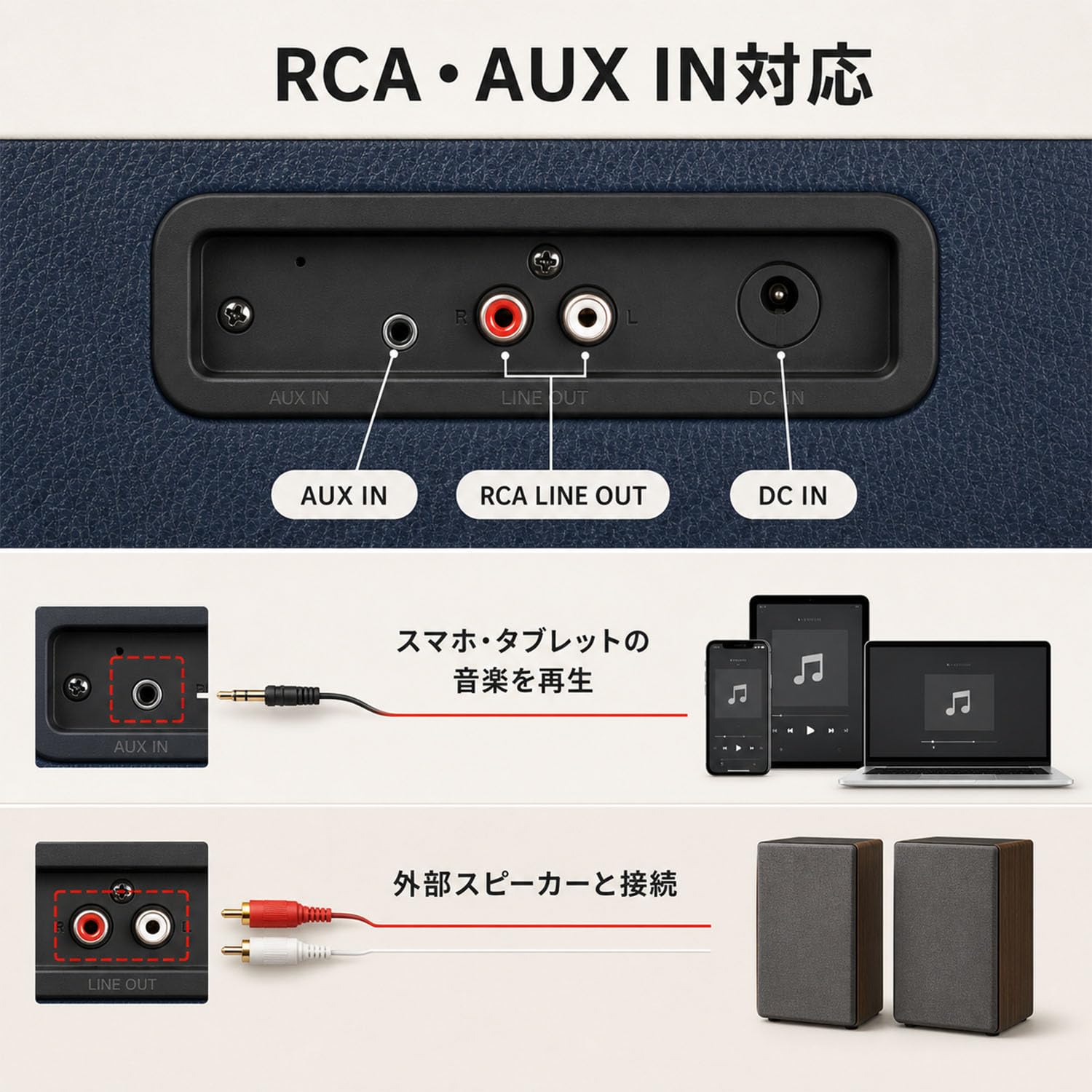 Amazon.co.jp: レコードプレーヤー 脚付き スピーカー内蔵 Bluetooth