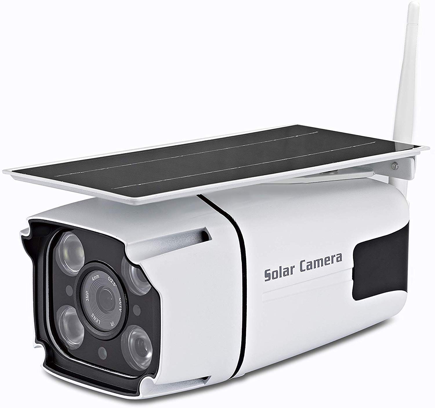 ZcomSolar Powered Wireless Security Camera- WiFi IP Solar CCTV Camera Built in Rechargeable Battery, SD Card Storage, IP67 Waterproof, Remote APP, PIR Sensor,for Outdoor Smart Home Security Camera