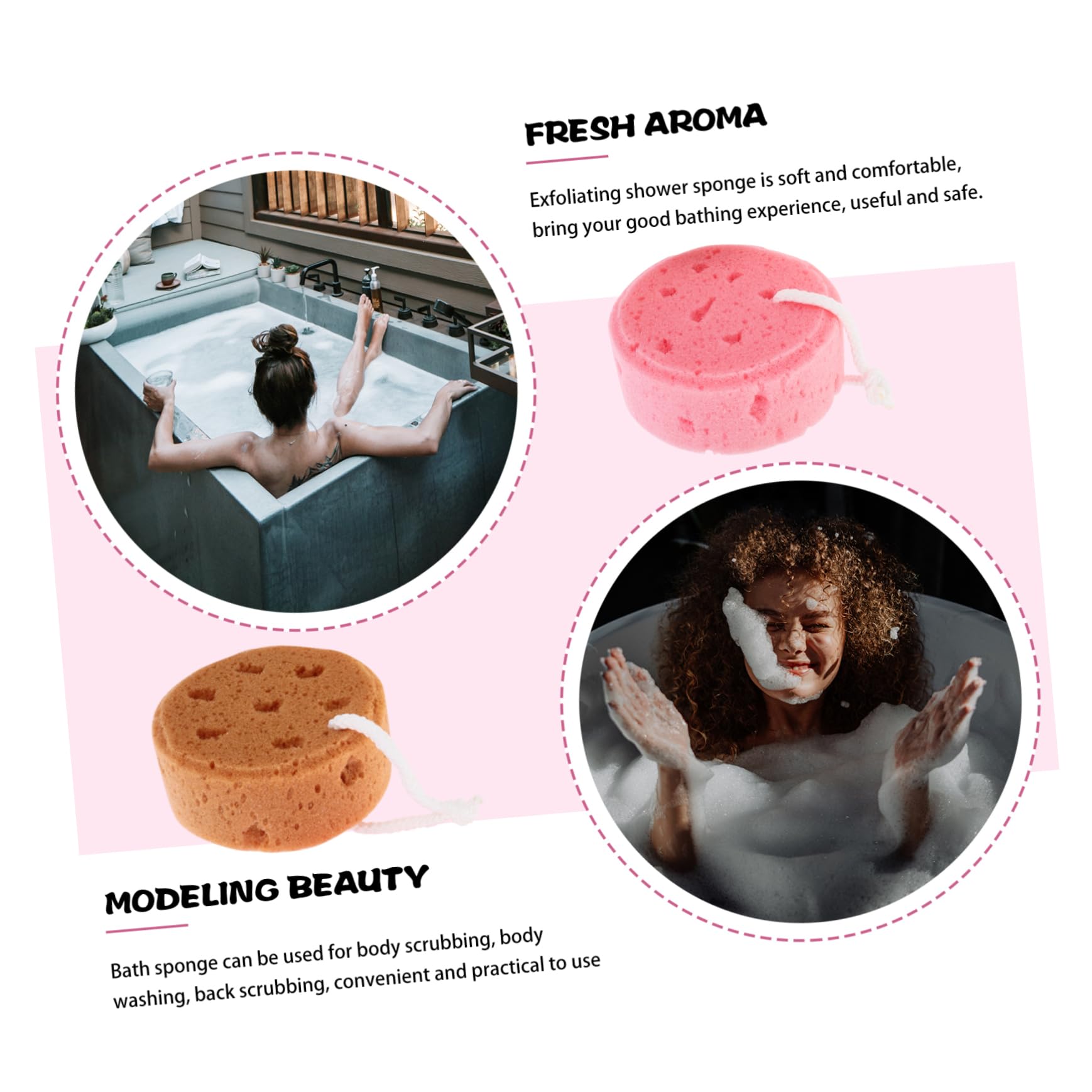 Ciieeo 15 Pezzi Spugna Da Bagno Alle Alghe Costume Da Bagno Scrubber Per La Pelle Esfoliante Palla Da Bagno A Nido D'Ape Doccia Spugna Spugna Scrubber Per