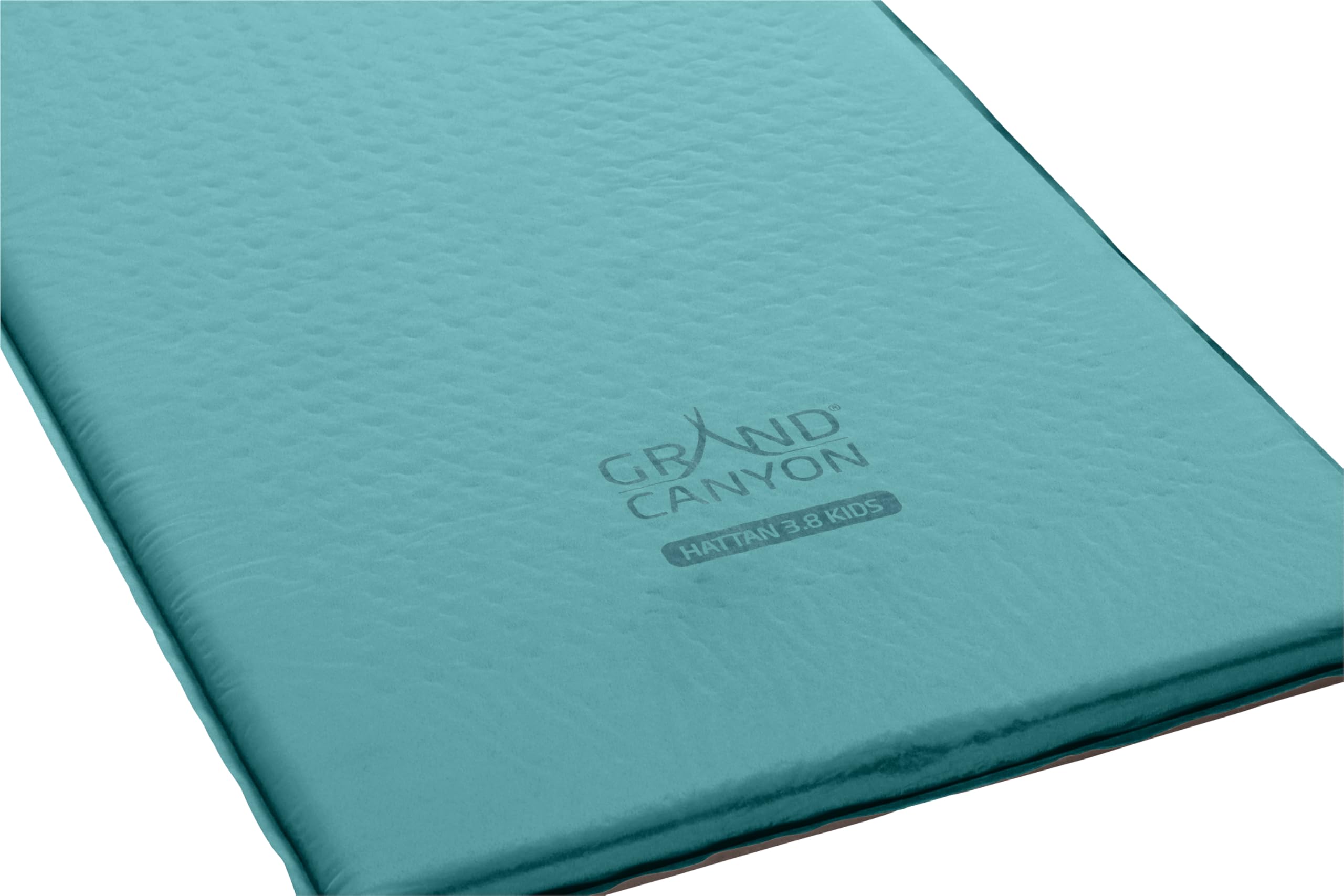 Grand Canyon HATTAN 3.8 KIDS - Tapis de camping autogonflant - 160x51x3,8cm - Meadowbrook (turquoise)
