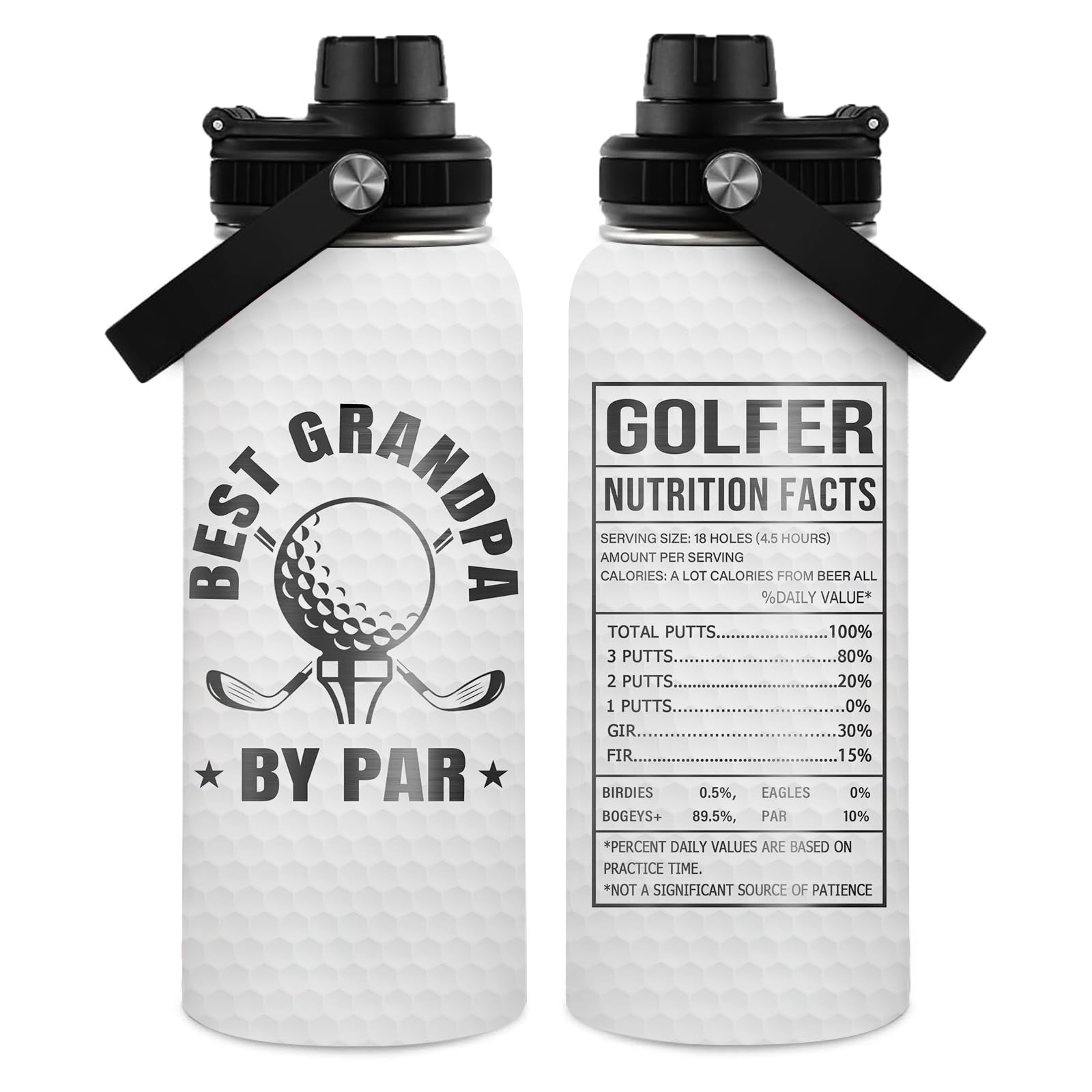 WWHSAI Golf Gift for Grandpa - Grandpa by Par Golf Stainless Steel Tumbler - Fathers Day Birthday Christmas gifts for Golfer Grandfather Men - 32 Oz