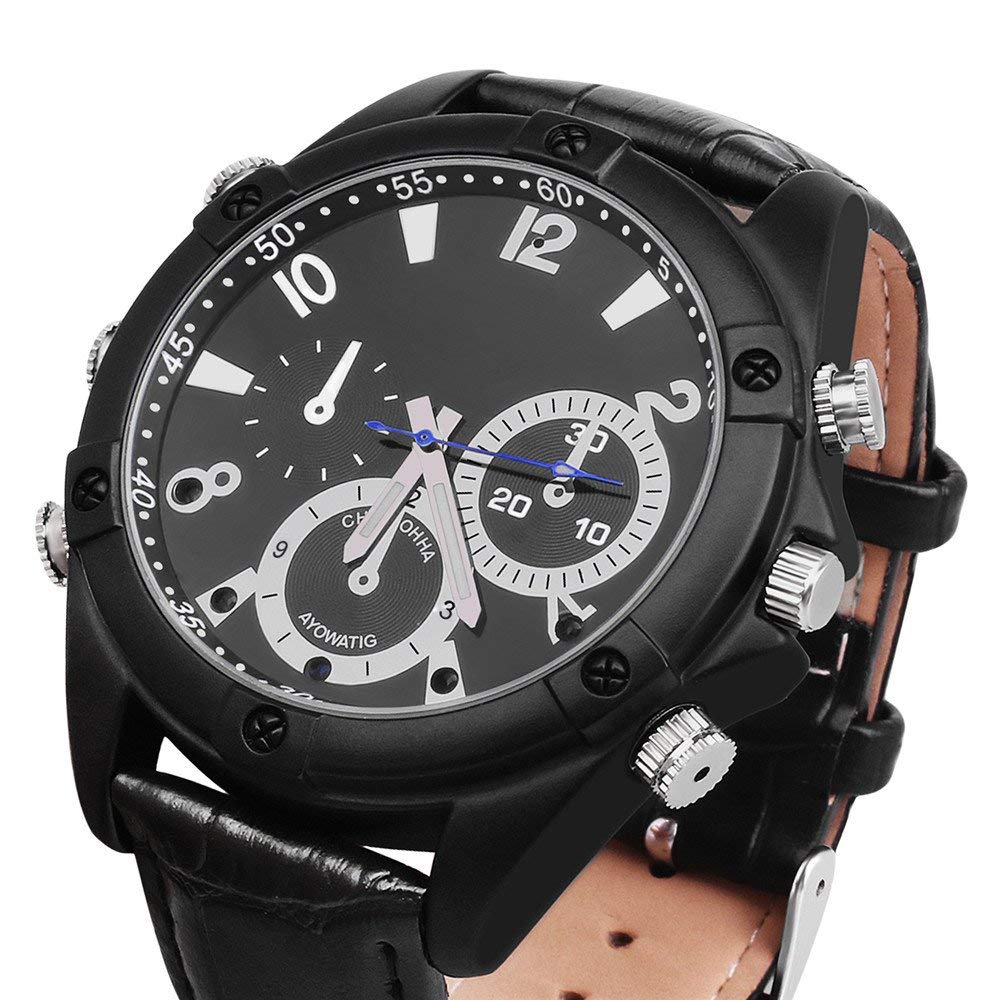 32GB-1080P HD Video Watch-Camera DVR Rubber Strap