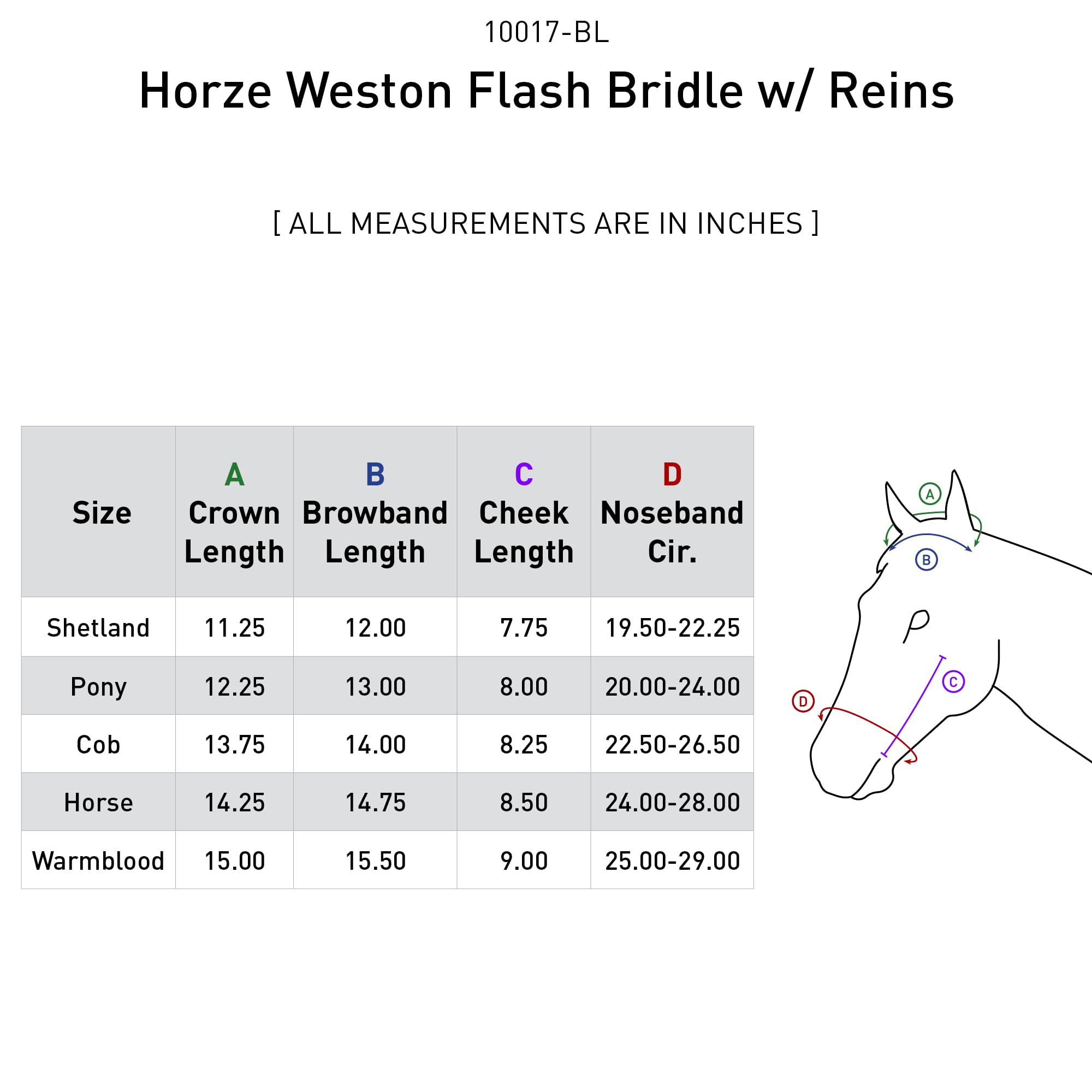 HORZE Weston Padded Leather Snaffle Bridle with Flash Noseband and Web Reins | English Bridle for Horses