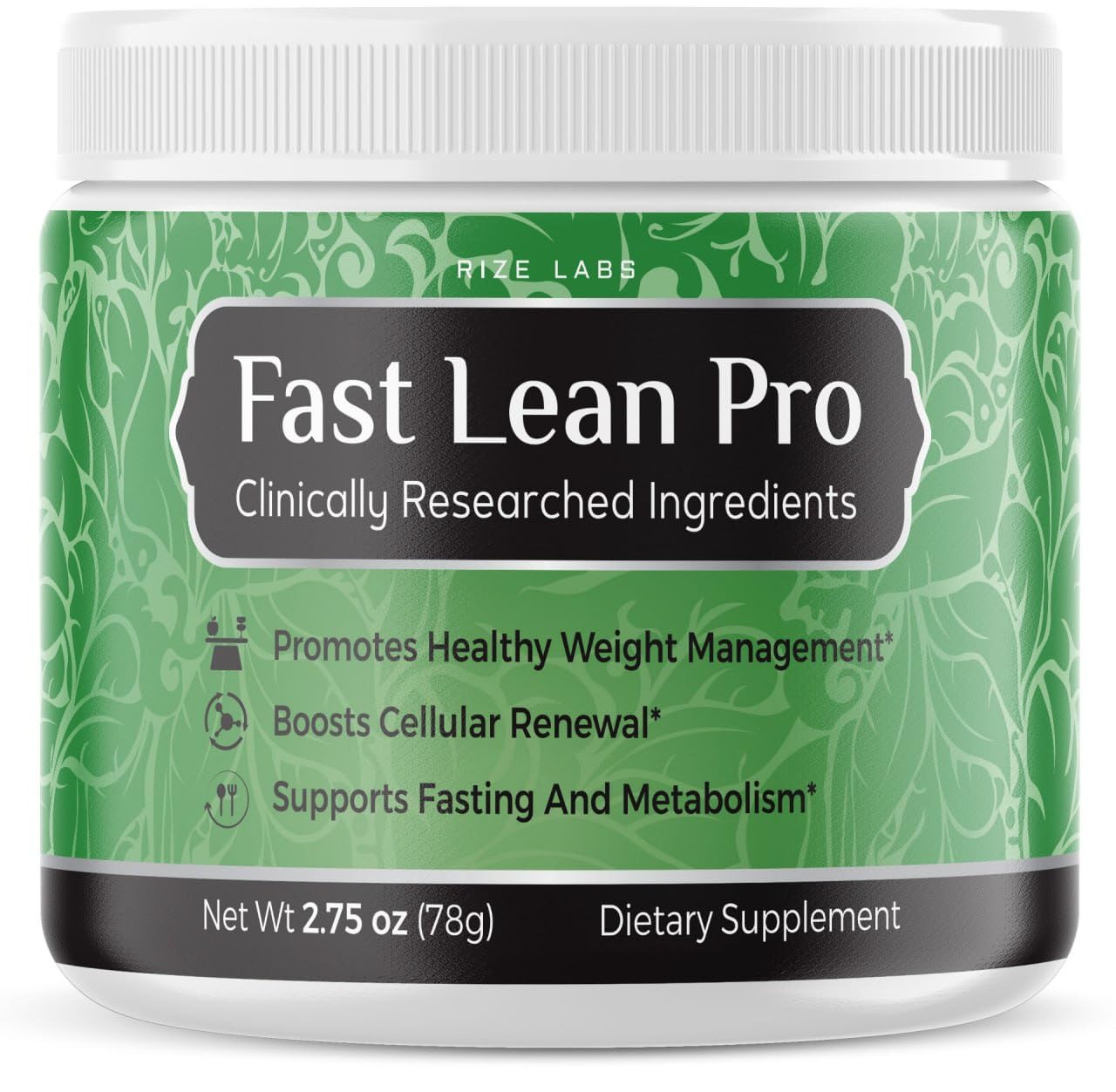 Fast Lean Pro Advanced Formula Supplement Hydration BCAA Drink Capsules in a Jar, Easy to Scoop and Tastes Great (30 Servings)