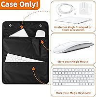 Vista 2 de Travel Case for Apple Accessories - Compatible with Magic Keyboard, Trackpad, Mouse - Sleeve Case (Black)
