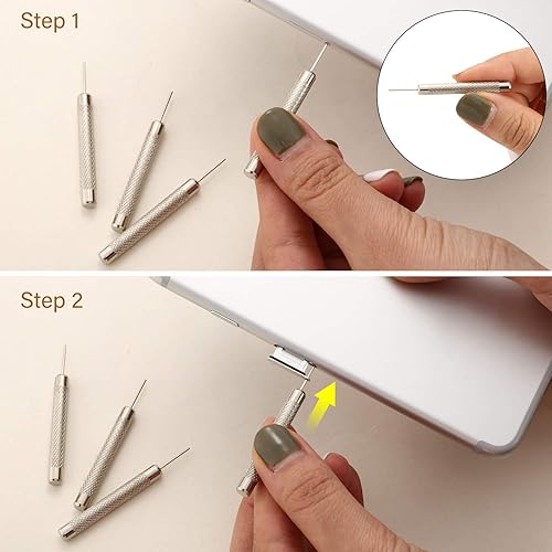 Miniatura 3 de Outus Paquete de 12 bandejas para tarjetas SIM, pasadores de expulsión de apertura, herramienta de extracción de agujas, eyector con 4 paños de