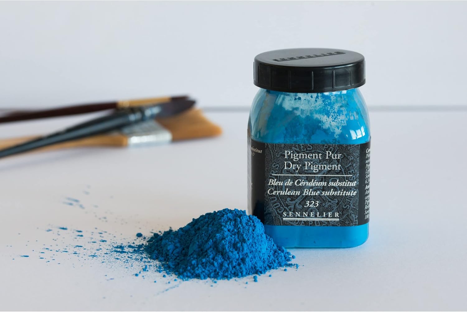 SENNELIER Dry Pigment, Cerulean Blue Hue, 175 ml Jar