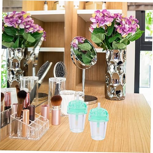 Miniatura 8 de Mikinona Kit de brillo de labios de bricolaje, tubos vacíos de brillo de labios para hacer bálsamo de bricolaje, recipientes transparentes, varitas,