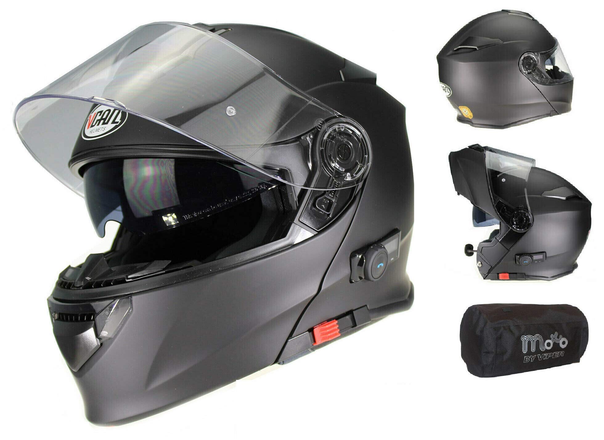 Motorcycle Helmets VCAN BLINC V271 BLUETOOTH FLIP FRONT MOTORBIKE