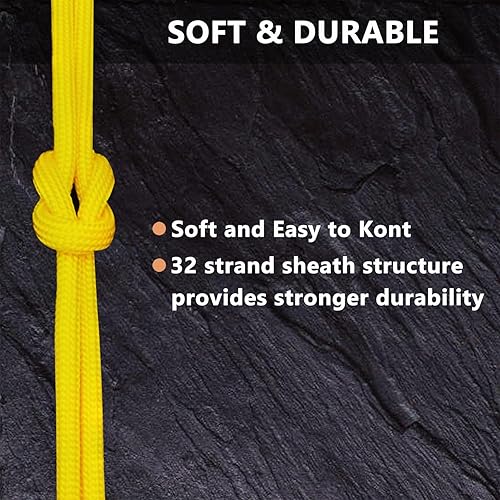 Miniatura 2 de Cuerda de paracaídas de 650 libras  9 hebras  40 colores  100 pies, 200 pies, 500 pies, 1000 pies, 0.157 in, cuerda de paracaídas para campamento,