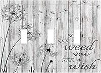 Vista 24 de Cubierta de Placa de Pared de 2 Pandillas de Mármol Abstracto, Placa Frontal de Interruptor de Luz Eléctrico Decorativa en Azul Marino y Oro