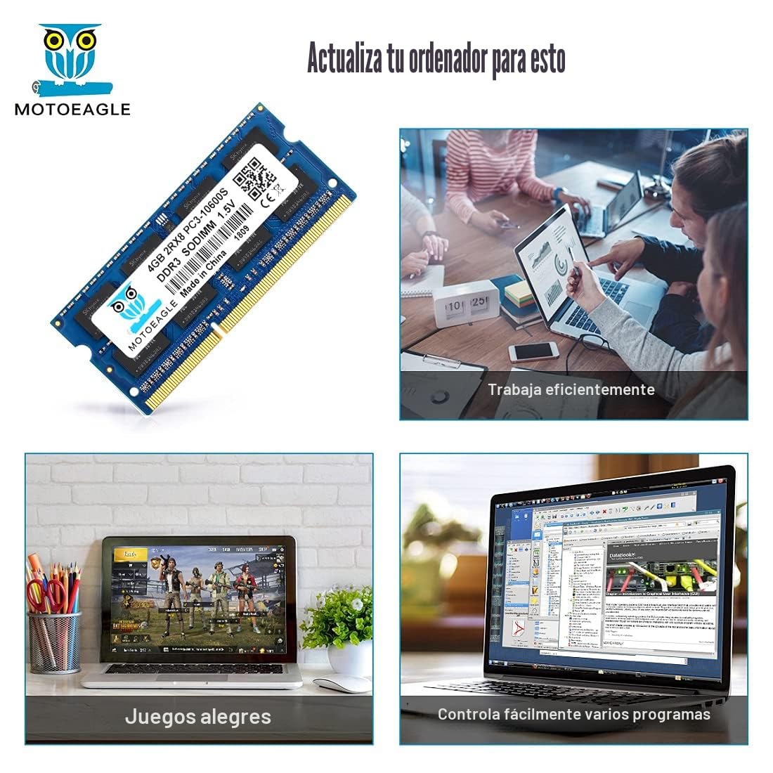 Team E-LEC DDR3 8GB×4枚セット Kit de 8 GB (2 x 4 GB) DDR3 1333 MHz PC3 10600S 4 GB SODIMM 204