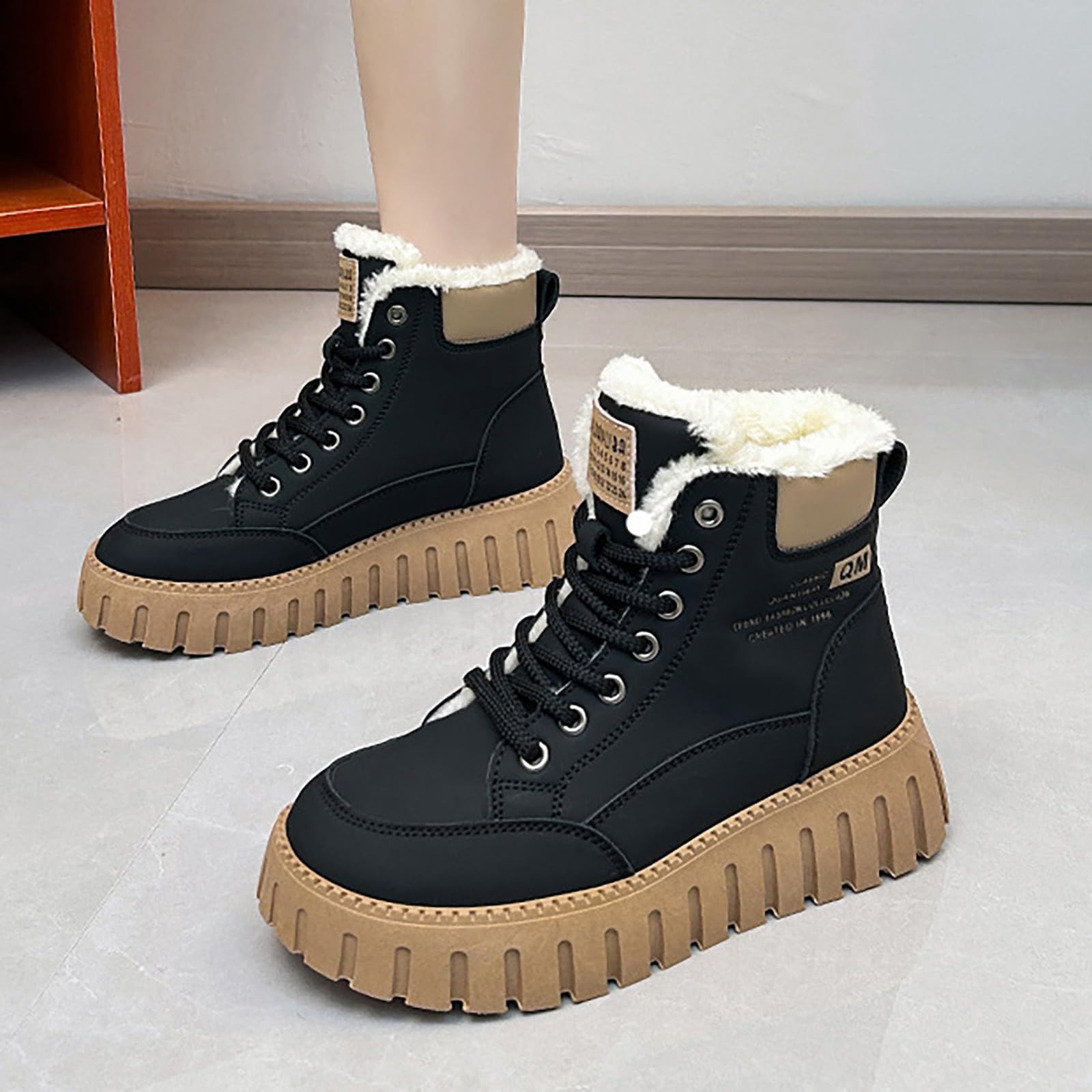 Apres Ski Femme Bottes De Neige Botte Chaussures Hiver D'hiver Pour Chaussure Bottine Montantes Randonnée Bottines Imperméable Boots Après Chaudes Chaude Fourrées Fourrée Après-Ski Apres-Ski