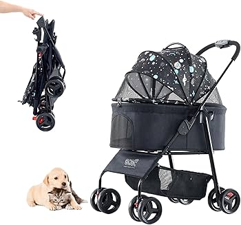 新品未使用 ペットカート 3イン1 折りたたみ式 ペットベビーカー Amazon.co.jp: 分離型 折りたたみ ペットカート 犬用ベビーカー 猫