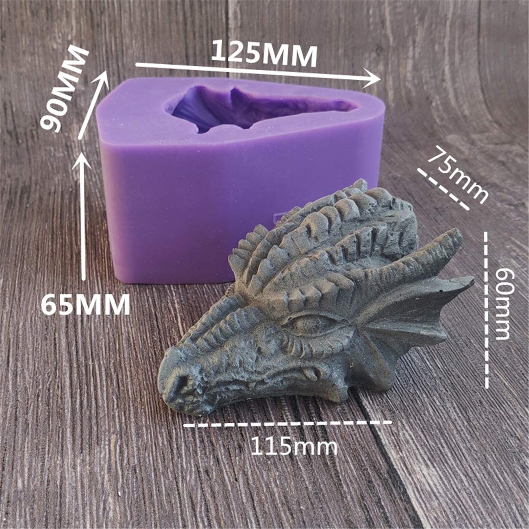 3D-Silikonform „Drache“ – Für Seife, Kerzen, Kuchen, Schokolade & Fondant, Hitzebeständig Bis 210°C