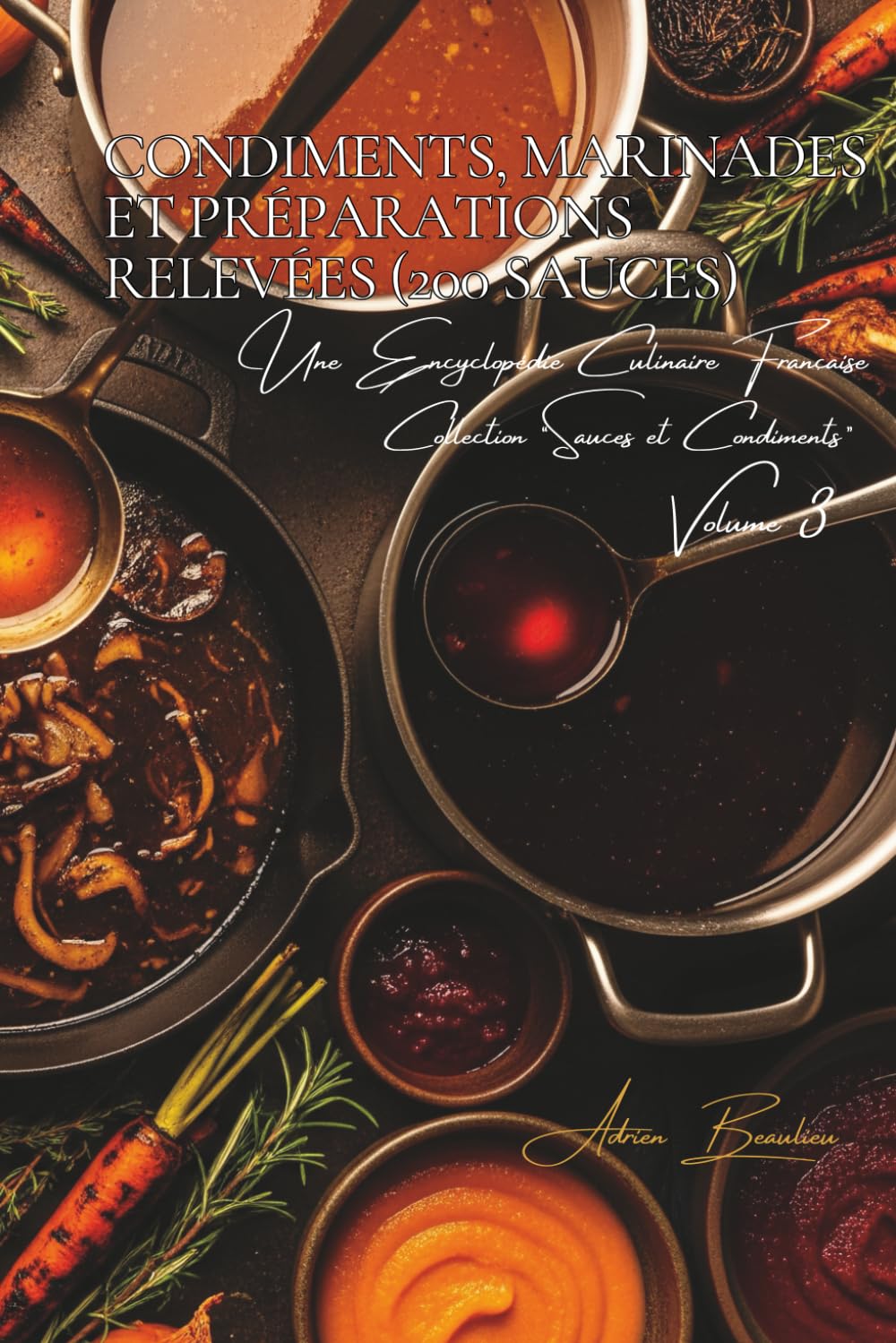 Condiments, Marinades et Préparations Relevées - 200 sauces: Une Encyclopédie Culinaire Française - Collection "Sauces et Condiments" - Volume 3