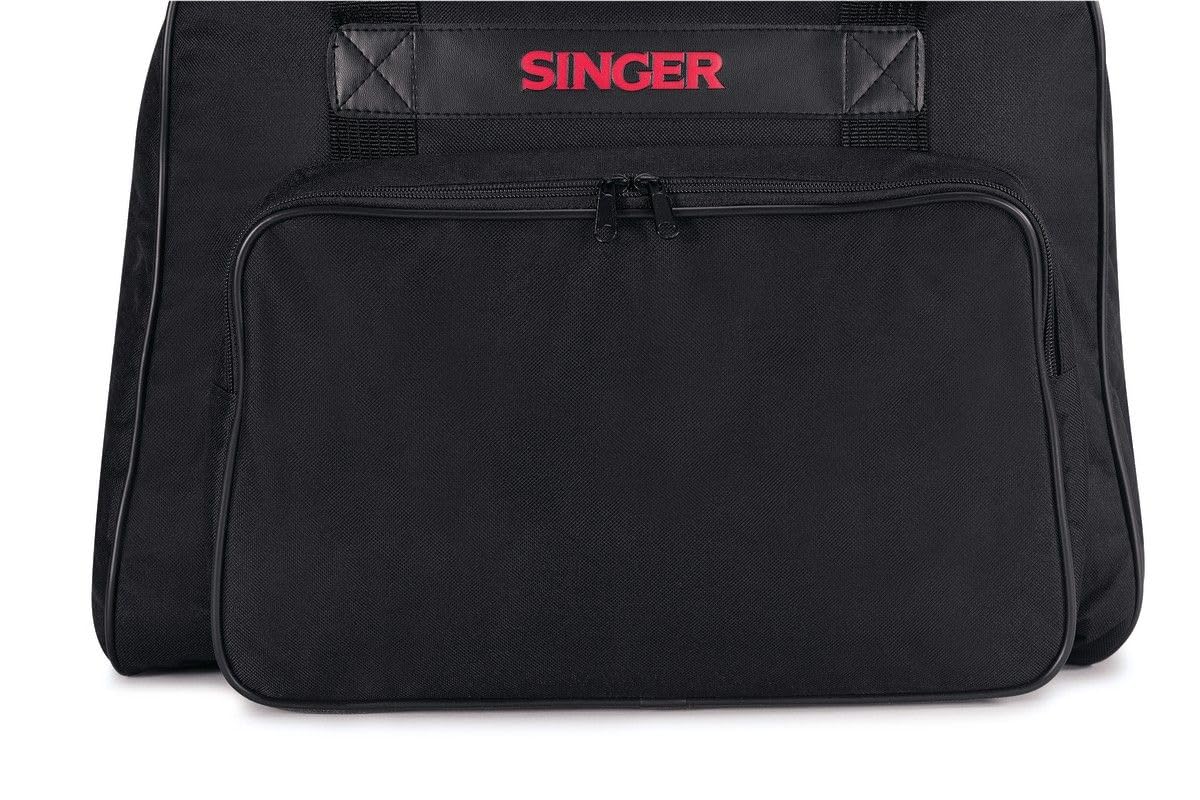 Singer Borsa per macchina da cucire semirigida in tessuto, con tasca accessori, color nero, 45 x 25 x 33 cm