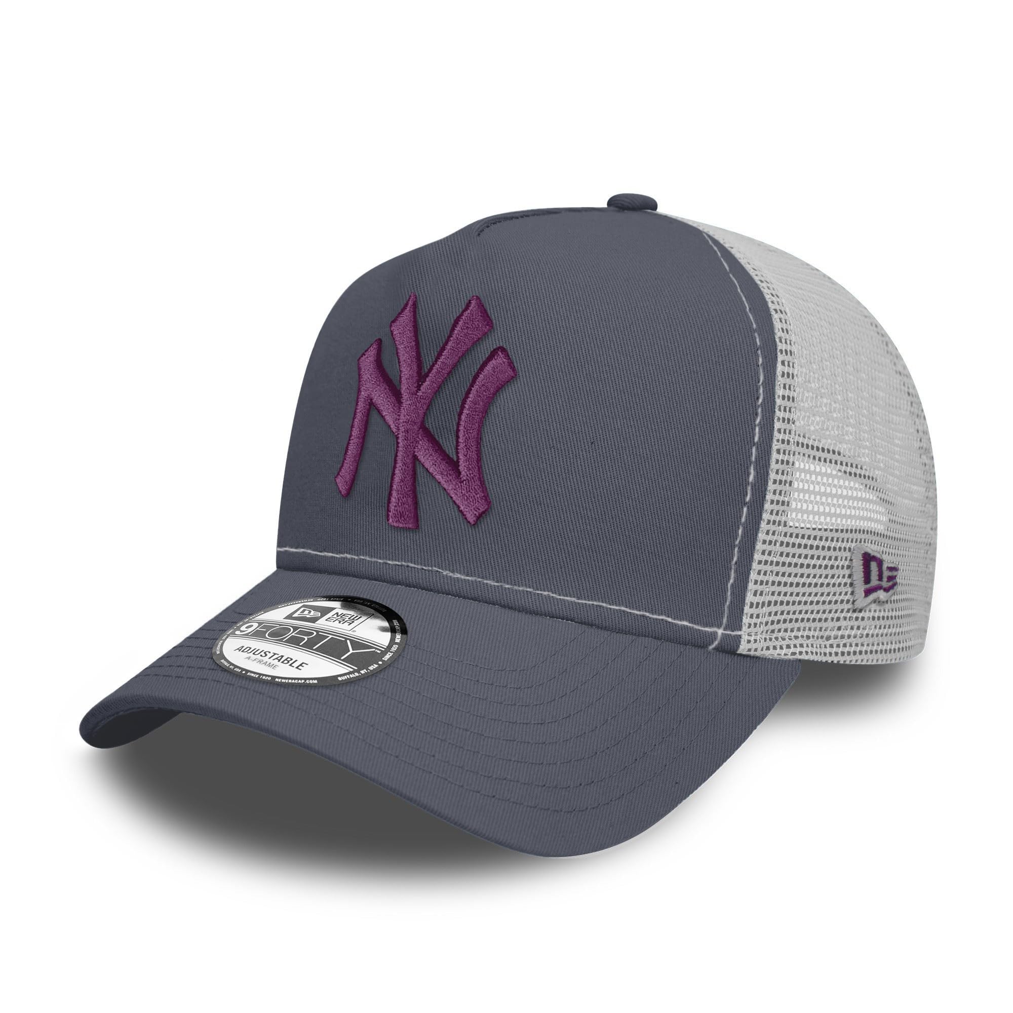 New Era New York Yankees MLB 9Forty A-Frame Trucker Cap Dark Grey — image 1