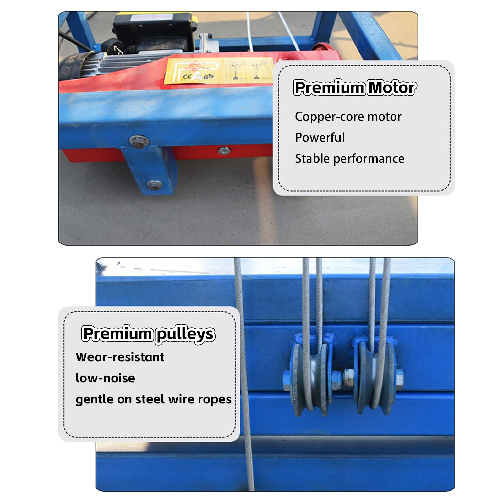 Piattaforma elevatrice elettrica for ponteggi, piattaforma elevatrice con telecomando, scala da cantiere pieghevole, carico massimo 880 libbre(4m/13.1ft)