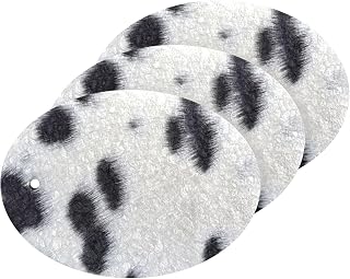 Coikll Dalmatian Hair Kitchen Sponges Cleaning Odor Free Non Scratch Dish Sponge for Cleaning Dishes Bathroom - 3 PCS