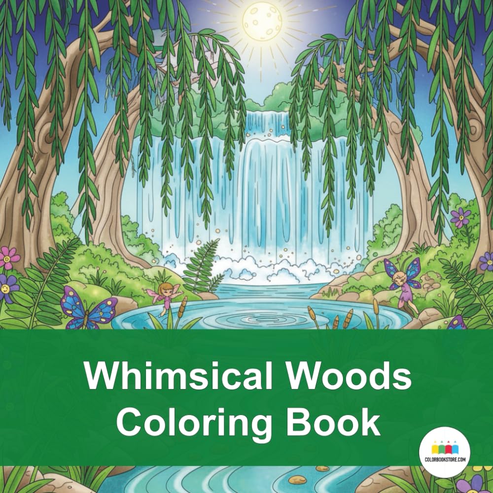 Whimsical Woods Coloring Book: A Magical Journey Through Enchanted Forests