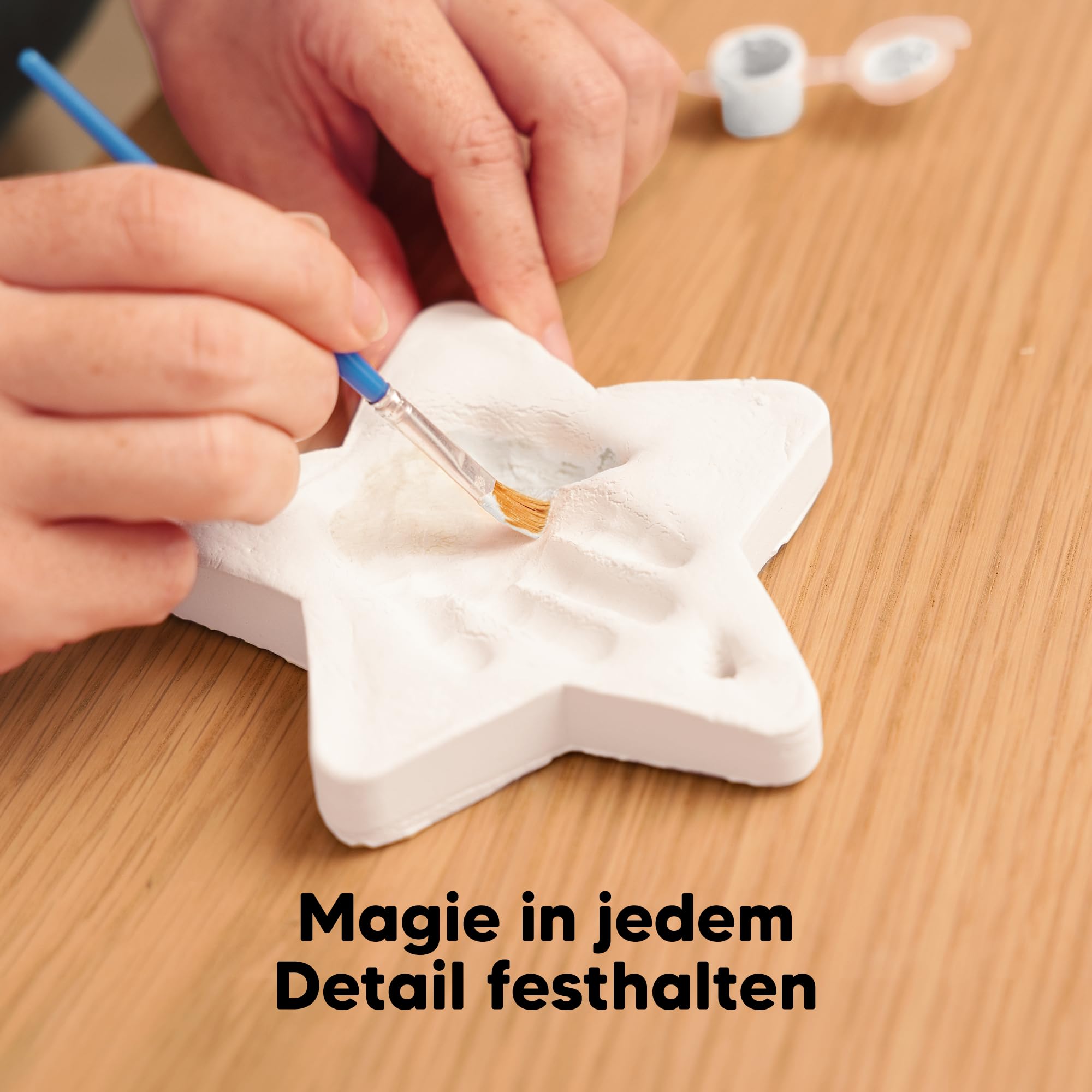 Baby Abdruck Hand fuß Set Für Mädchen, Jungen - Personalisierte Baby's erste Weihnachtsschmuck Kit, Neugeborene Duschgeschenke für neue Mama, Einfach zu verwendende Handabdruck Ornamente(Glaze Finish)