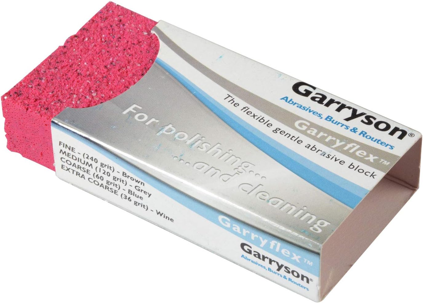 GB120 Garryflex Abrasive Block - Medium 120grit, Grey