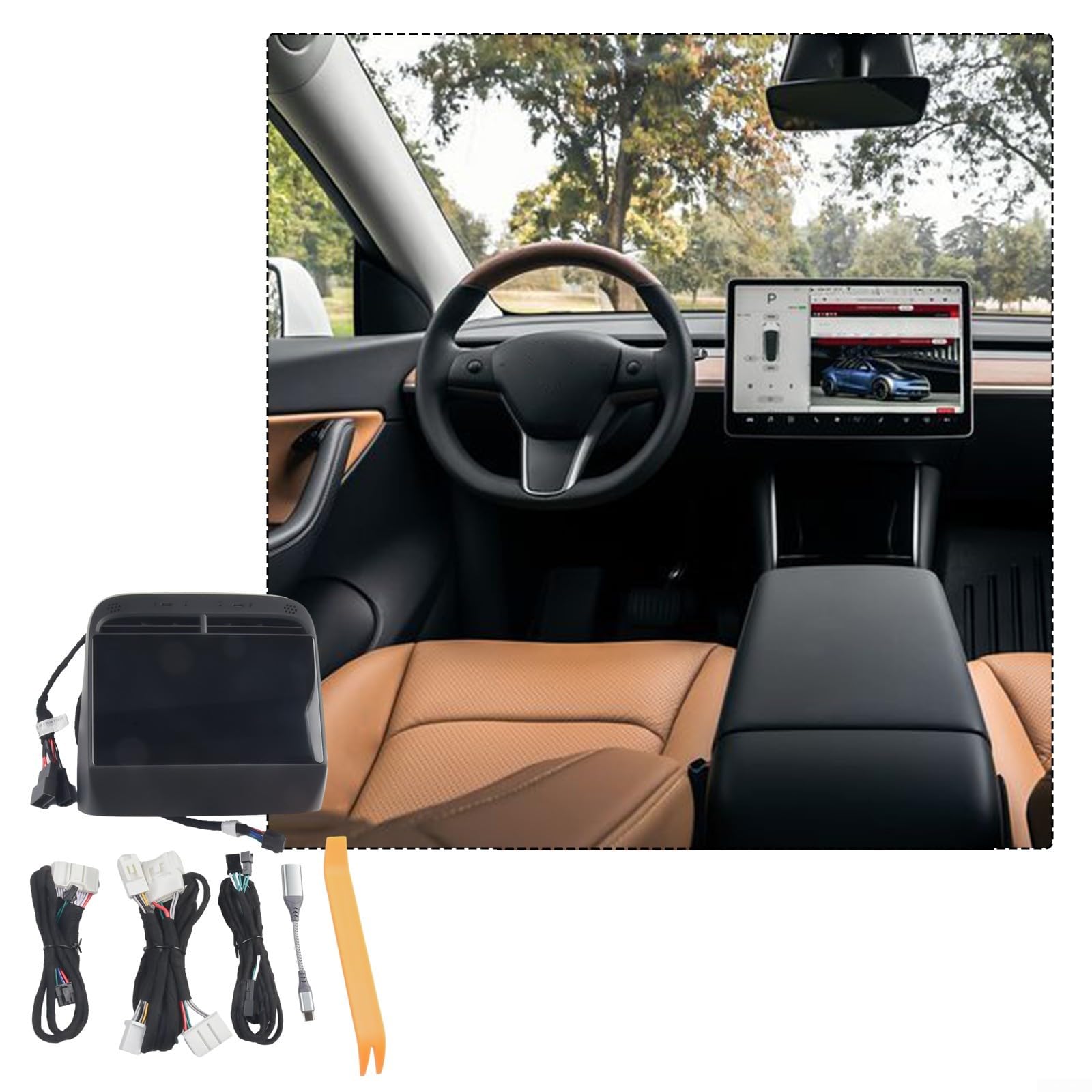 Écran tactile multifonction pour Tesla Model 3/Y avec commandes améliorées pour plus de confort