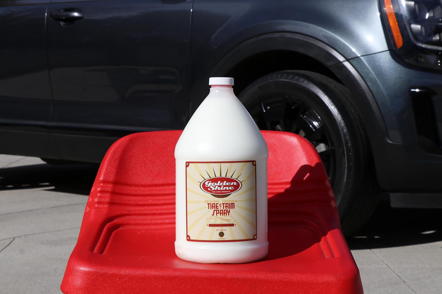 Golden Shine Tire and Trim Spray, 1 Gallon 17128 Adds Shine and UV Protection