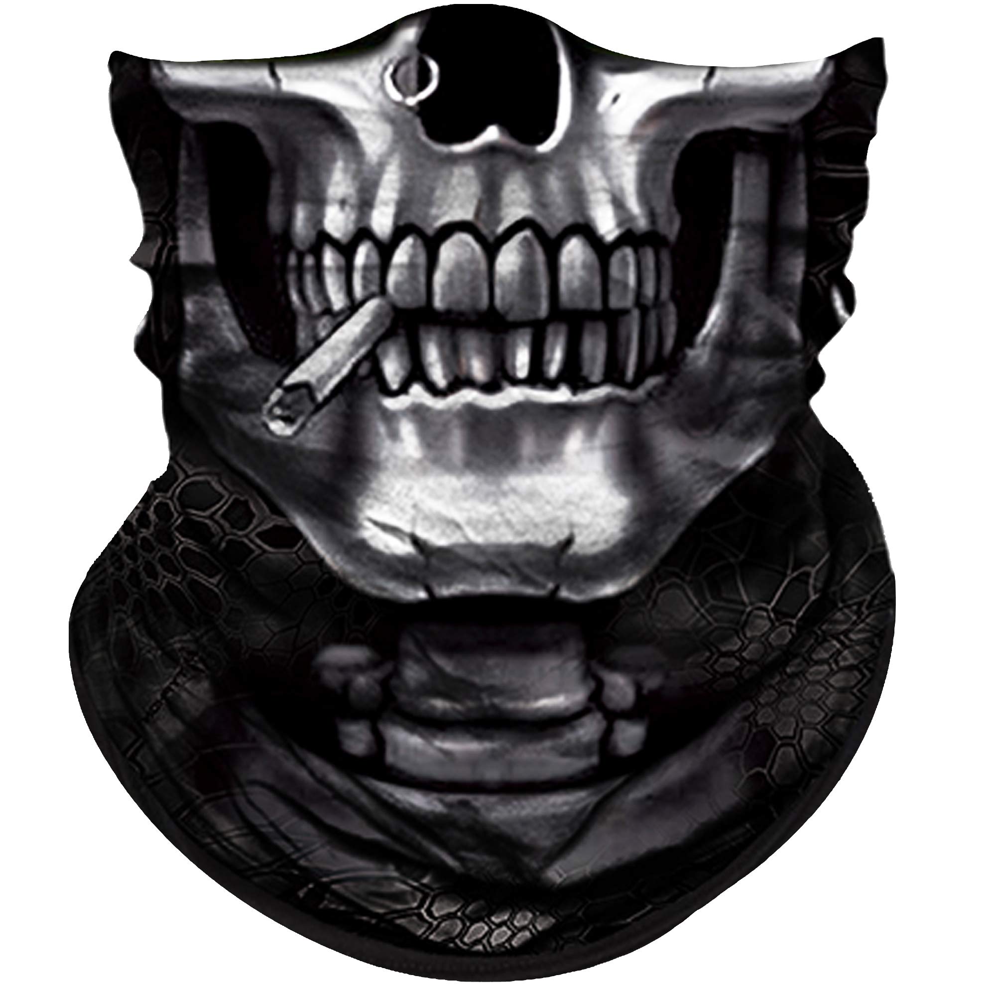 Obacle Skull Face Mask for Dust Wind Sun Protection Men Women Motorcycle Riding