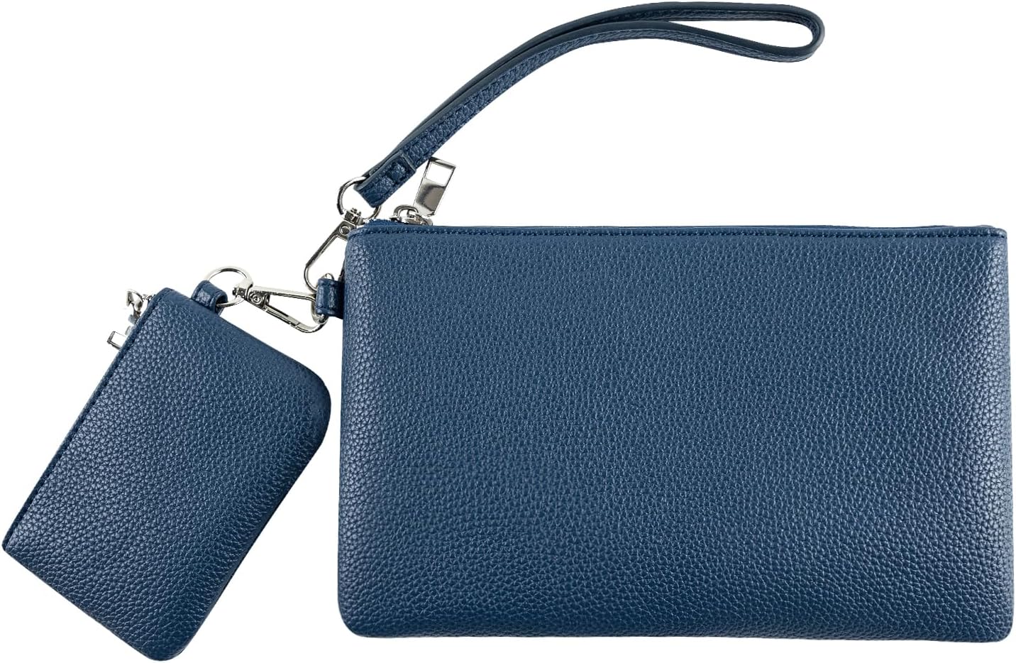 Wristlet Wallet for Women Dual Pouch Wristlet Portable wallet Coin Purse Clutch Wallet Purse Credit Card Gifts for Women