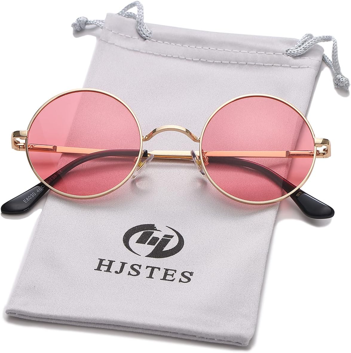 Polarized Round Sunglasses Womens Men Retro Hippie Glasses Small Circle Sunnies