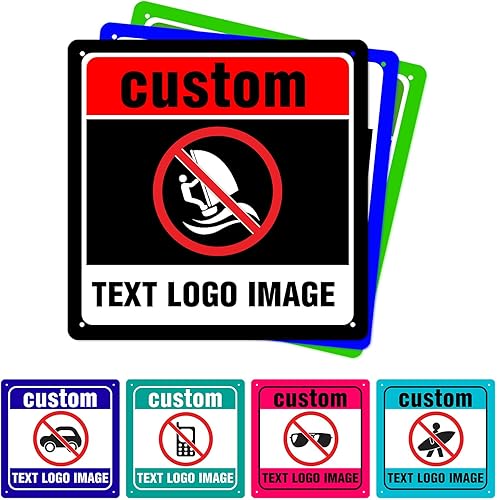 Miniatura 5 de Letrero personalizado con tu propia imagentextofotoLogo, letrero personalizado para interiores y exteriores, 7.9 x 5.5 pulgadas