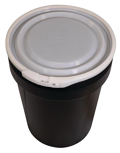 Miniatura 11 de Eagle Tambor de plástico de 55 galones con tapa, cerradura de palanca de metal, 39.1 x 23.8 pulgadas, paquete de laboratorio de cabeza abierta hecho