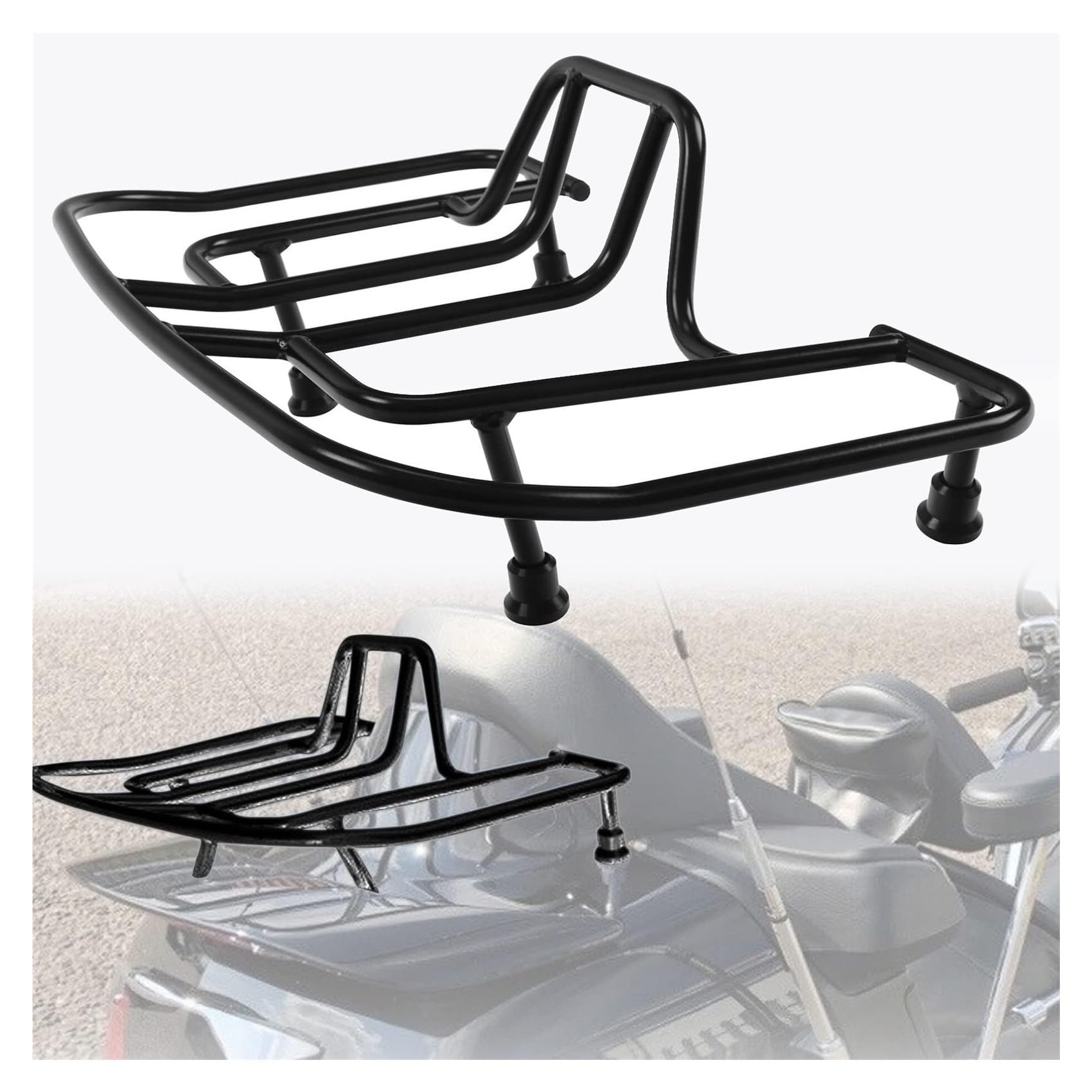 para Gold Wing GL1800 GL 1800 2001-2017 Portaequipajes Trasero para Motocicleta Color Negro Y Cromado Portapacchi Moto(Black)
